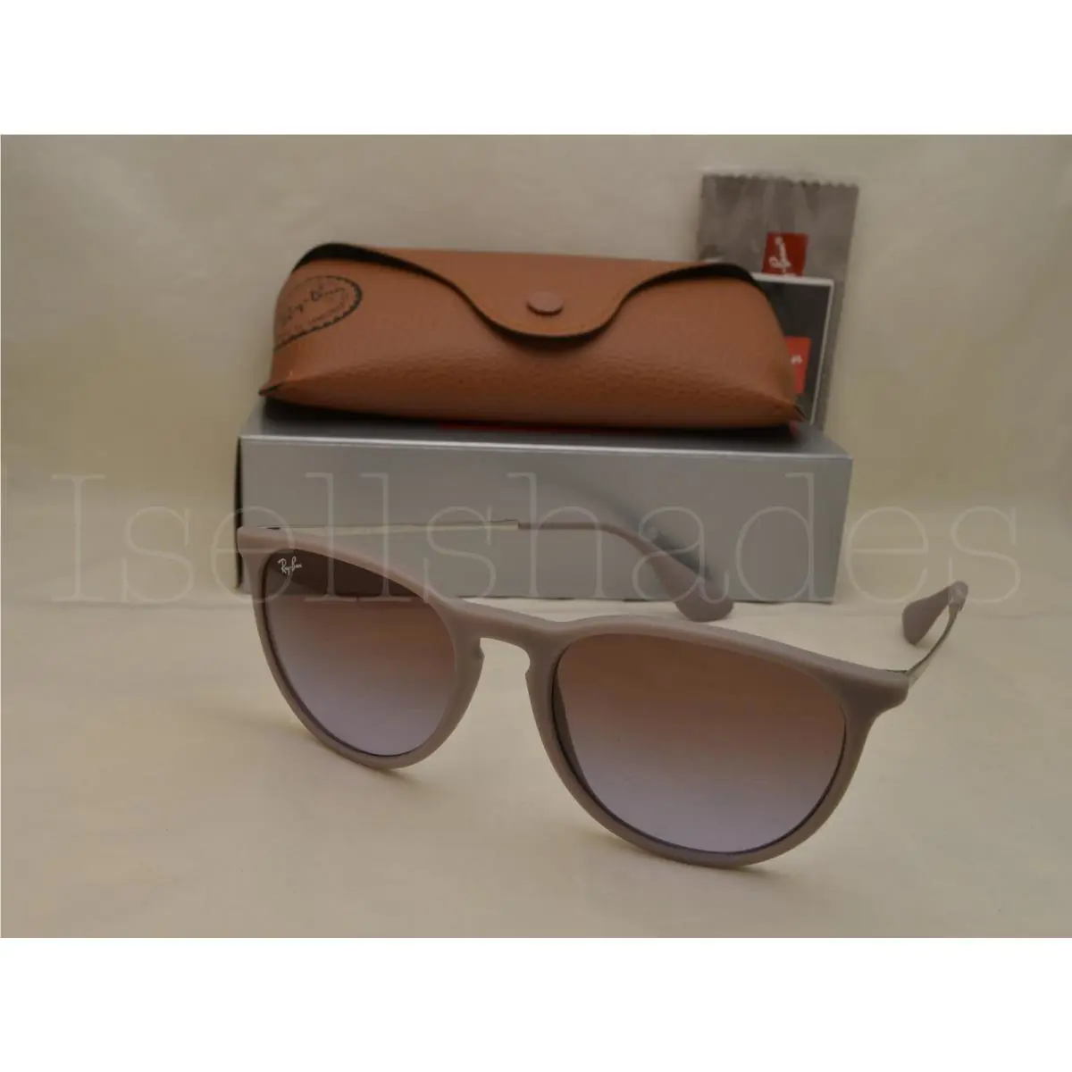 Ray Ban Erika RB4171-600068 54 Dark Rubber Sand with Brown Gradient Lens