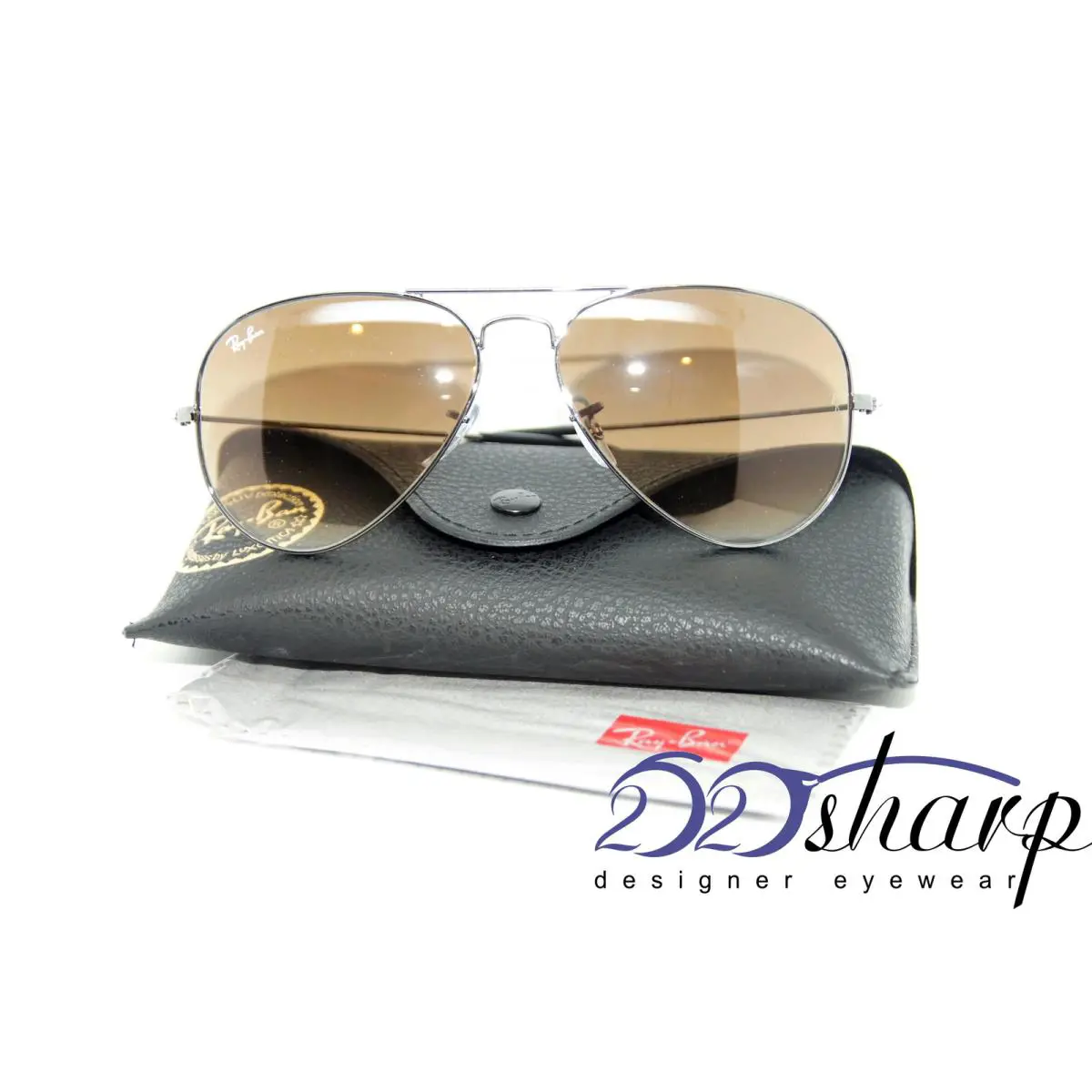 Ray Ban Eyeglasses-ray Ban 3025 Aviator Large Metal 00451 58 Gunmetal