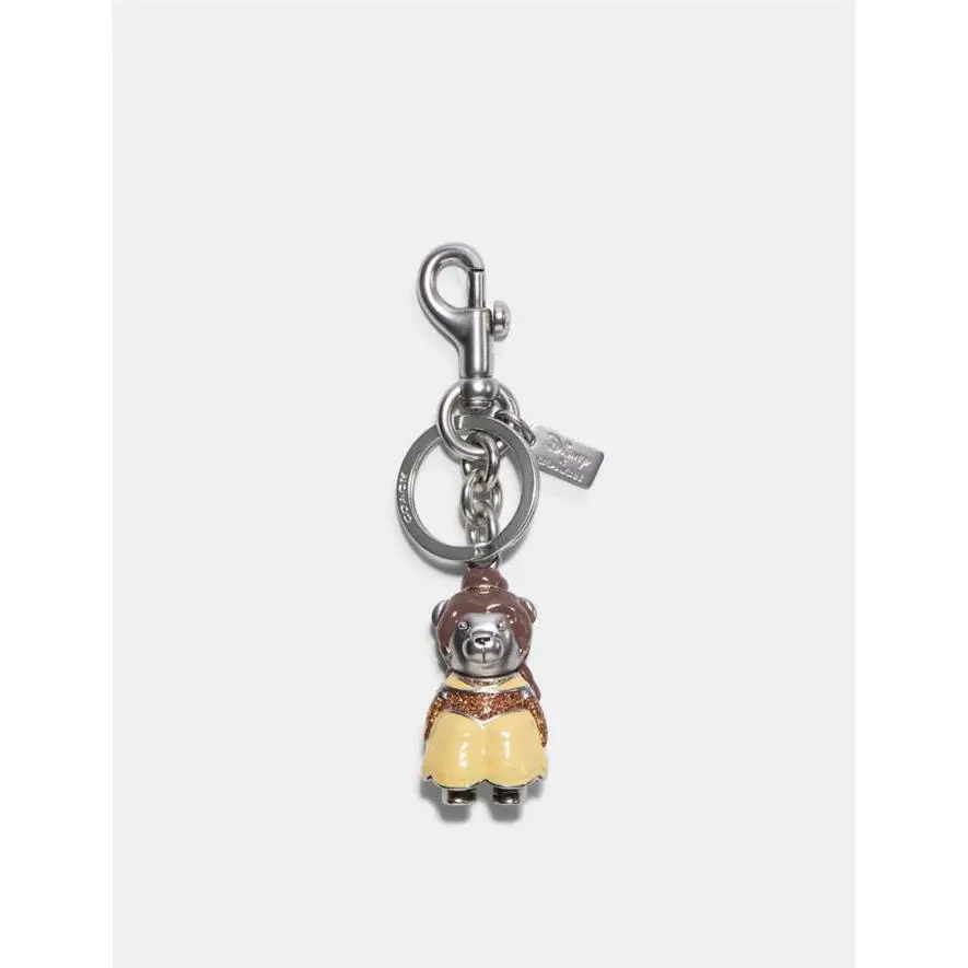 Disney X  Belle Bear Bag Charm Designer Bag Charm Yello Limited Edition by Coach