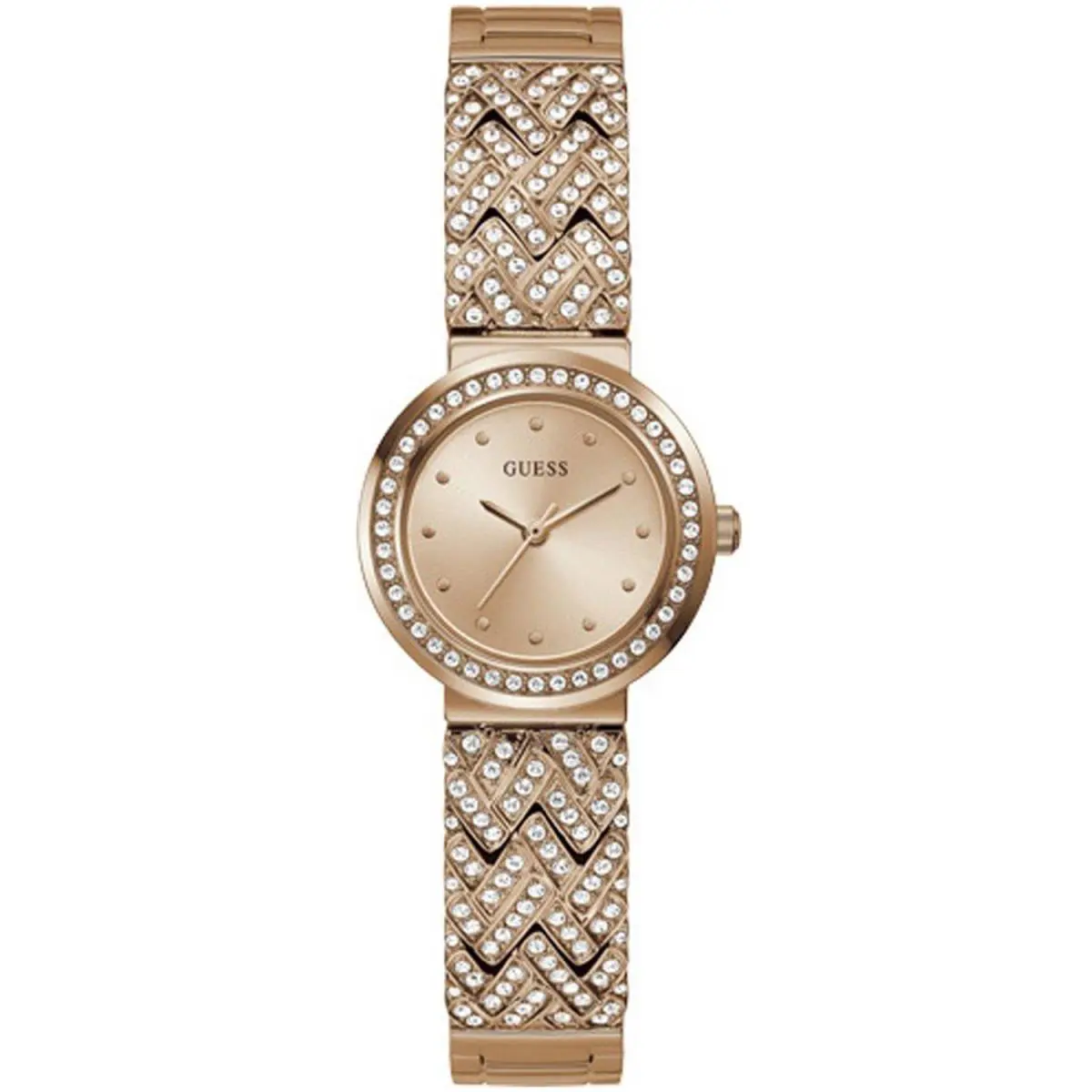 Guess Women`s Treasure Rose Gold Dial Watch - GW0476L3