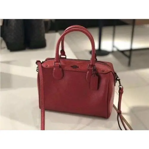 Coach Mini Bennett Satchel F39706 Metallic Currant