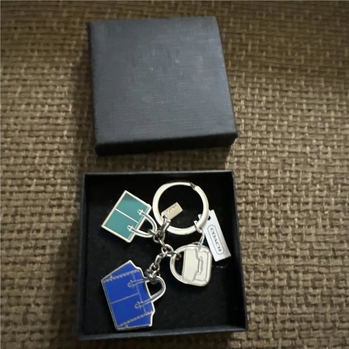 Coach Luggage Brief Case Bags Purse Charm Fob Key Ring Keycha