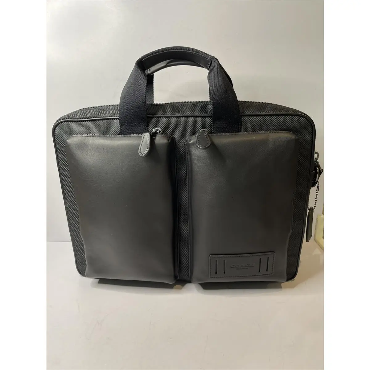 Coach Black Rider Briefcase Travel Laptop Shoulder Bag - 6705 Qb/bk