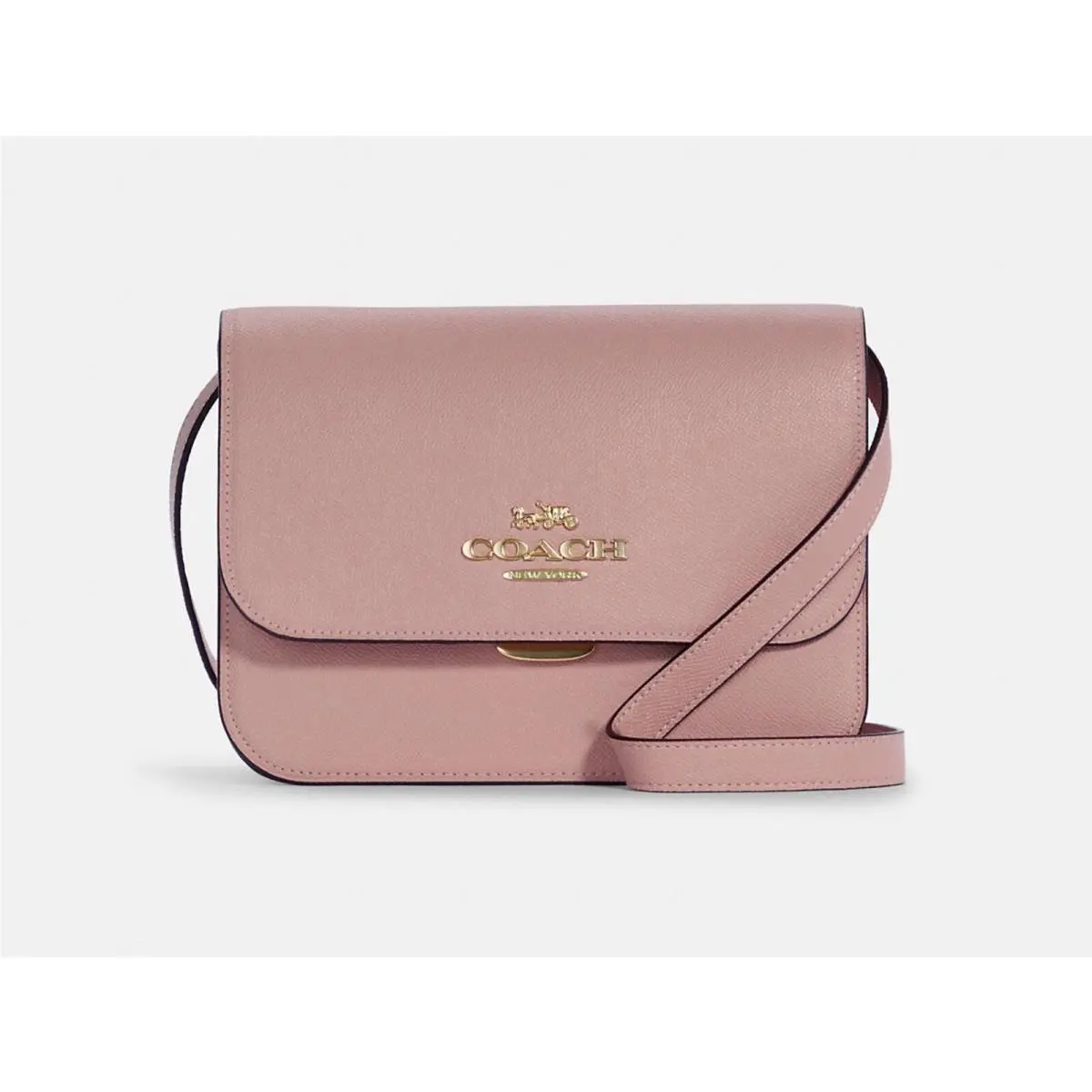 Coach Brynn Flap Medium Crossbody Gold/shell Pink C5632