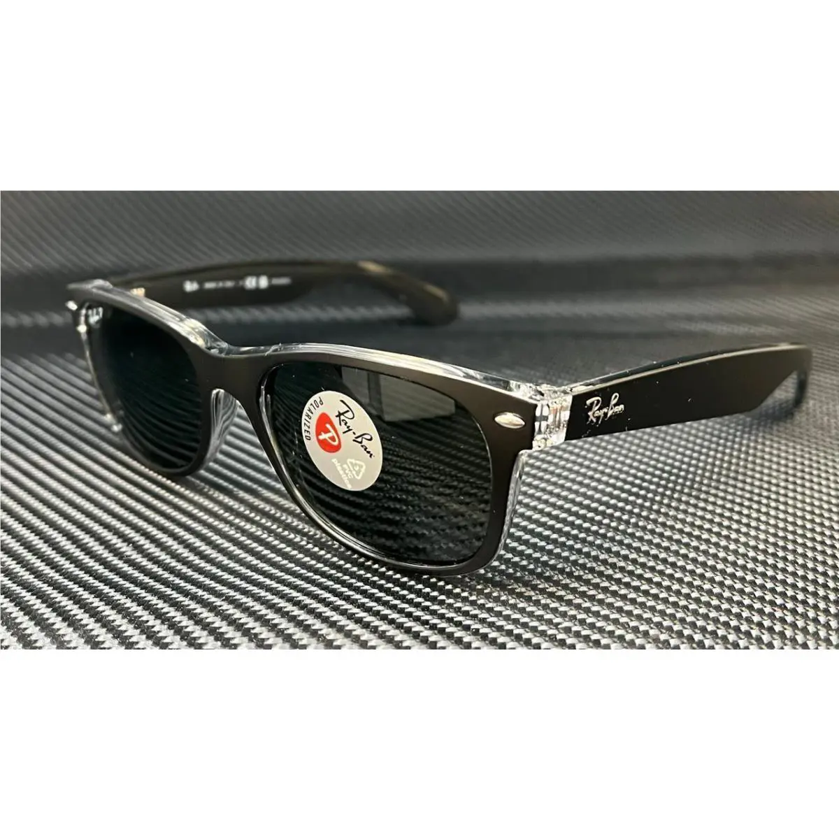 Ray Ban RB2132 605258 Black Square 55 mm Unisex Polarized Sunglasses