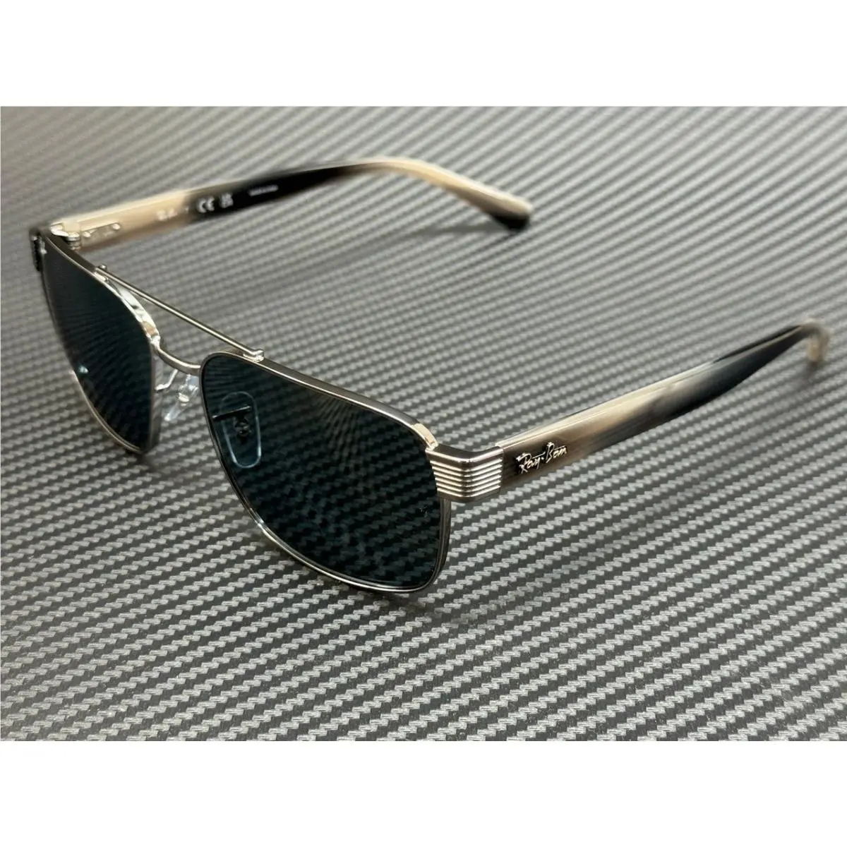 Ray Ban RB3751 004 R5 Gunmetal Blue Unisex 61 mm Sunglasses
