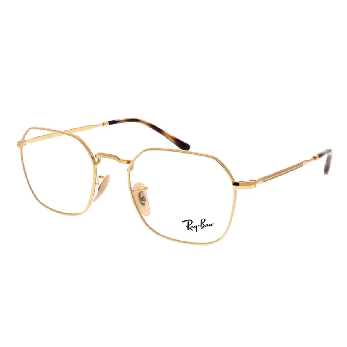 Ray-ban Rx-able Eyeglasses RB 3694V Jim 2500 53-20 140 Shiny Gold Frames - Gold, Frame: Gold, Lens: Demos with Imprint