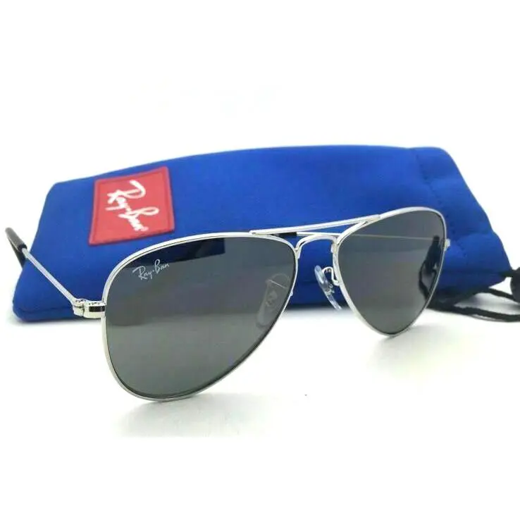 Junior Kids Ray-ban Sunglasses RJ9506S 212/6G 50-13 Silver Frame Grey Lenses
