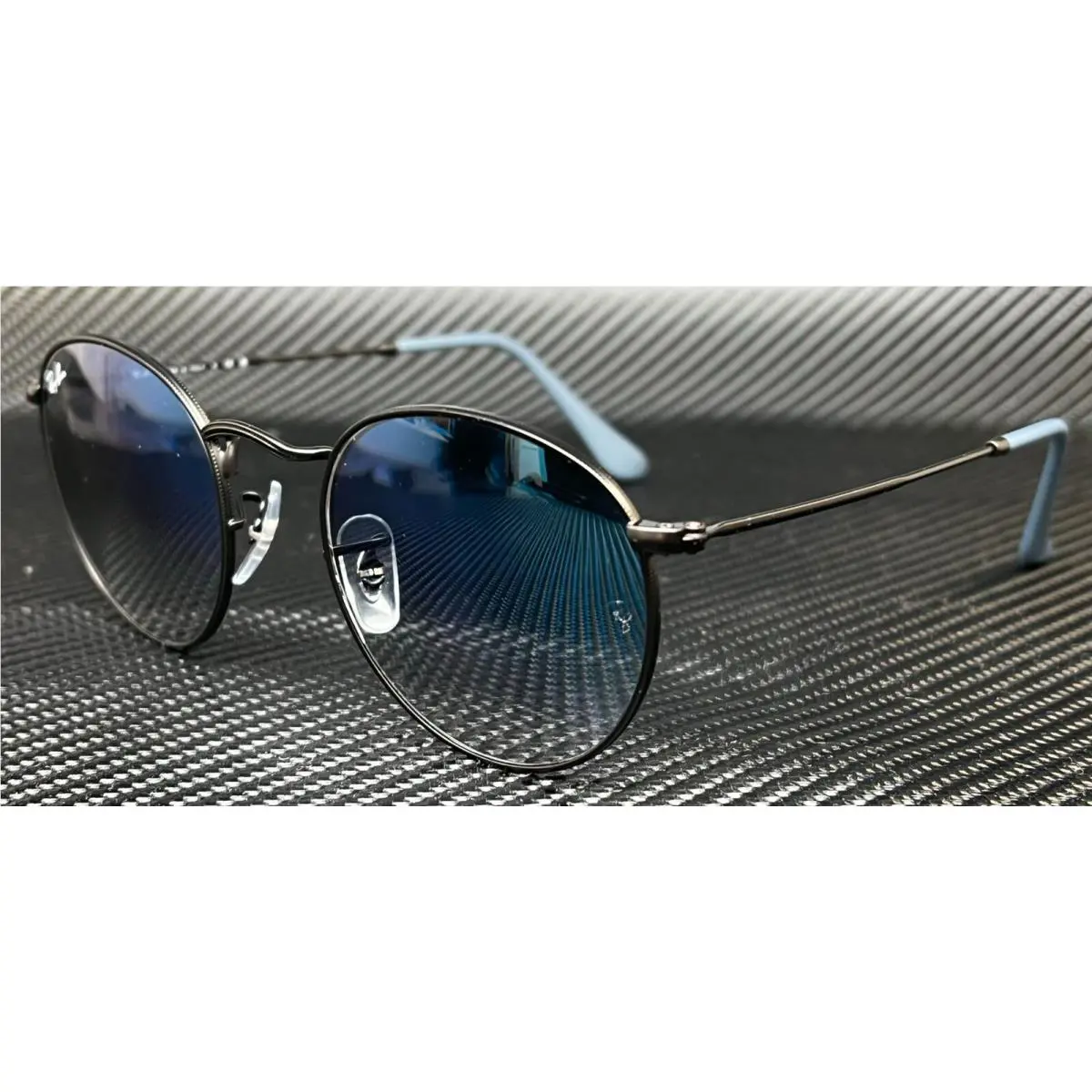 Ray Ban RB3447 006 3F Matte Black Round Unisex 50 mm Sunglasses