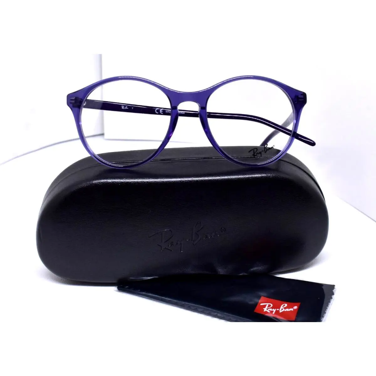 Ray-ban Eyeglasses Rx Clear Purple Round Cat Eye ZQ-9003