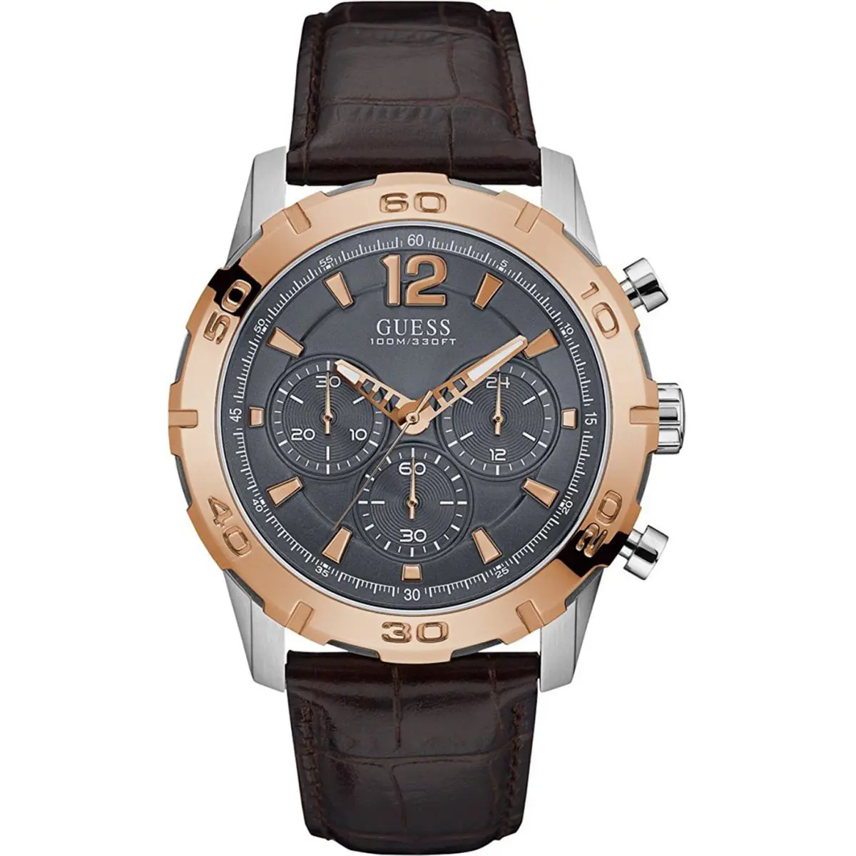 Guess W0864G1 Men`s Chronograph Grey Dial Stainless Steel Case 100m WR