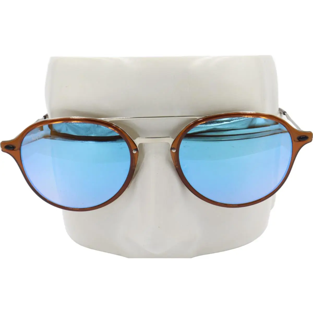 Ray-ban Lightray Brown Blue Gradient Flash Sunglasses RB4287 604/B7 55