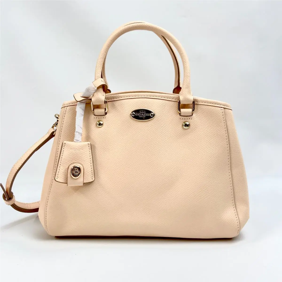 Coach Crossgrain Mini Margo Carryall Apricot