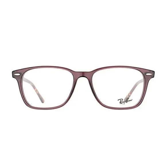 Ray Ban RB7119 8023 Unisex Red Brown Lavanda Unisex Rx Eyeglasses Frame 53mm