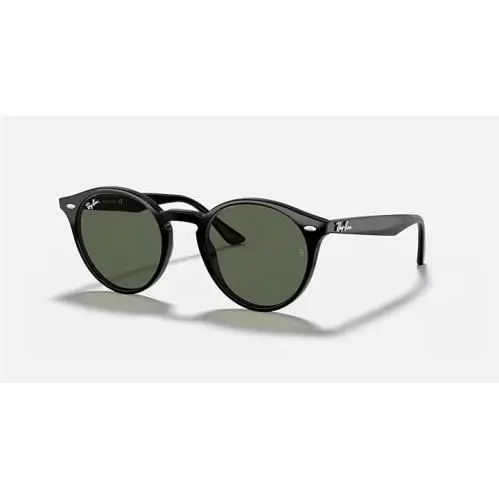 Ray-ban RB2180 601/71 49MM Black Dark Green Lens Round Sunglasses by Ray-Ban