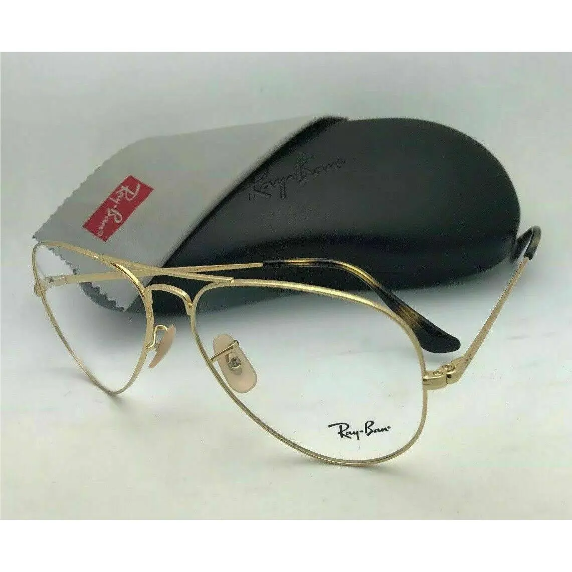 Ray-ban Aviator Rx-able Eyeglasses RB 6489 3033 55-14 140 Matte Gold Frames