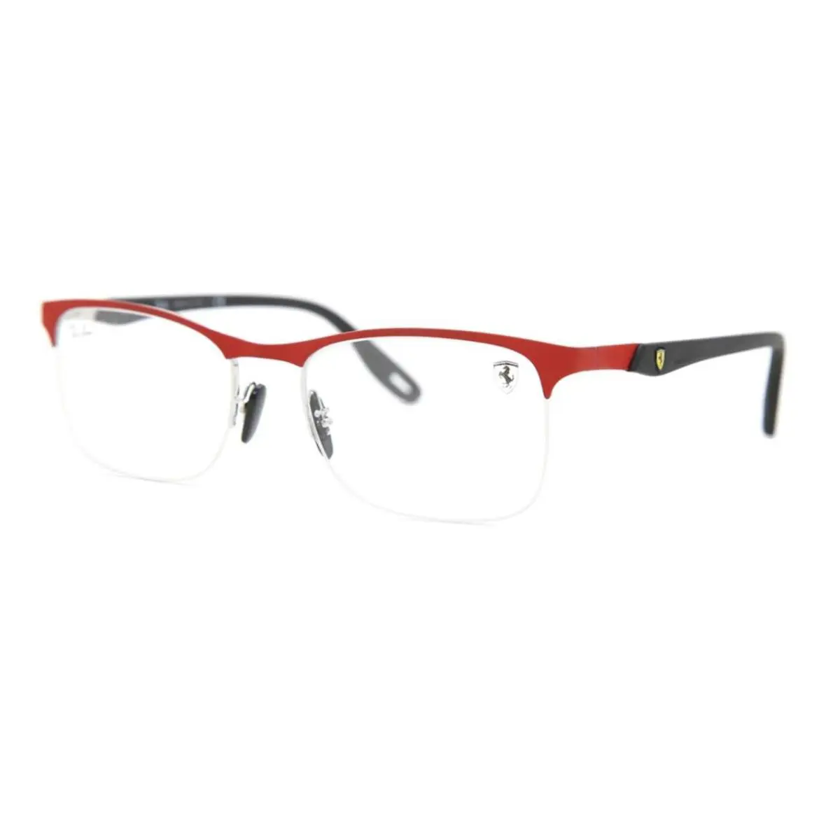 Ferrari Ray-ban Rx-able Eyeglasses RB 8416-M F045 54-18 Red Black Frames - Black, Frame: Red & Black, Lens: Demos with imprint
