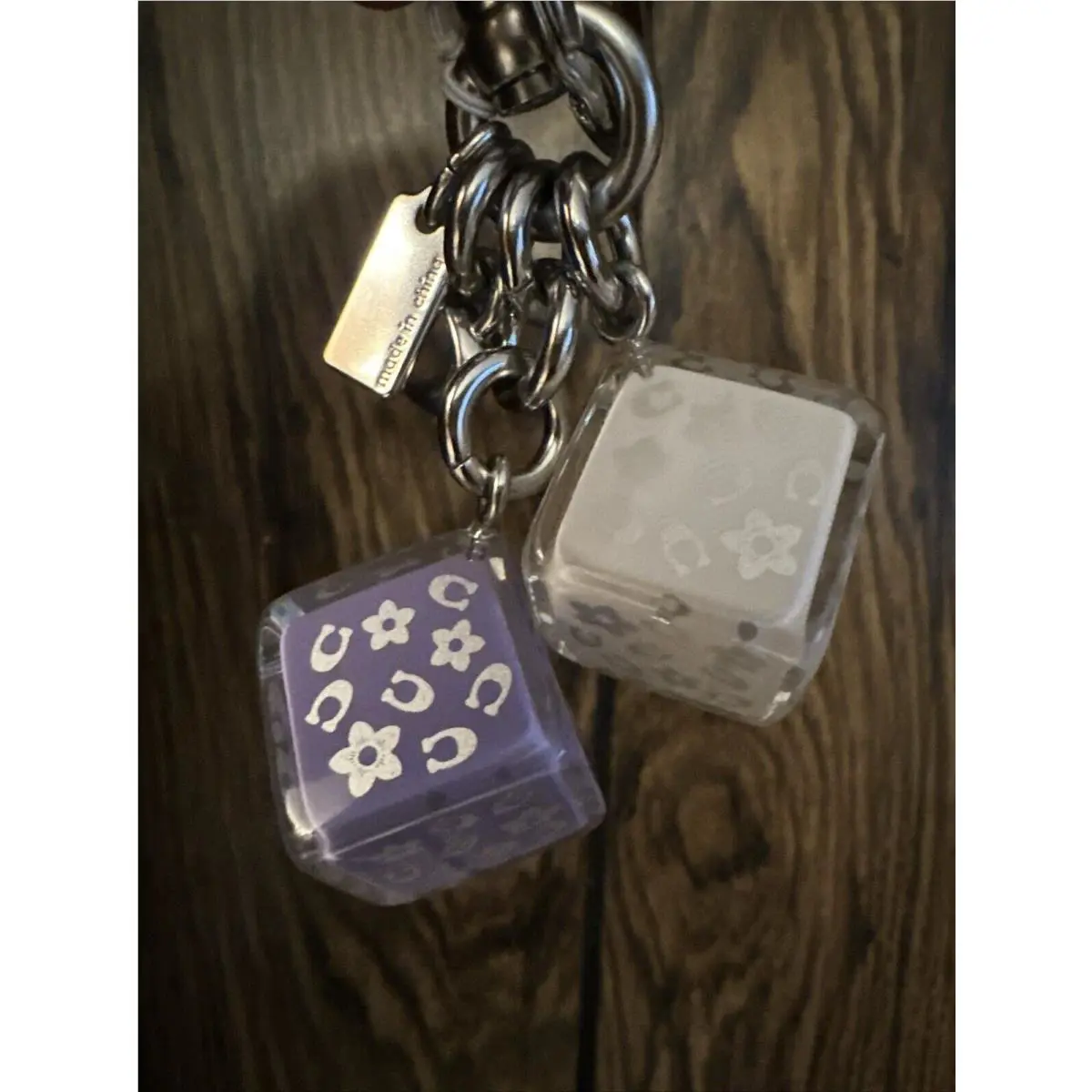 Coach Cube Cluster Bag Charm Rare TO Find