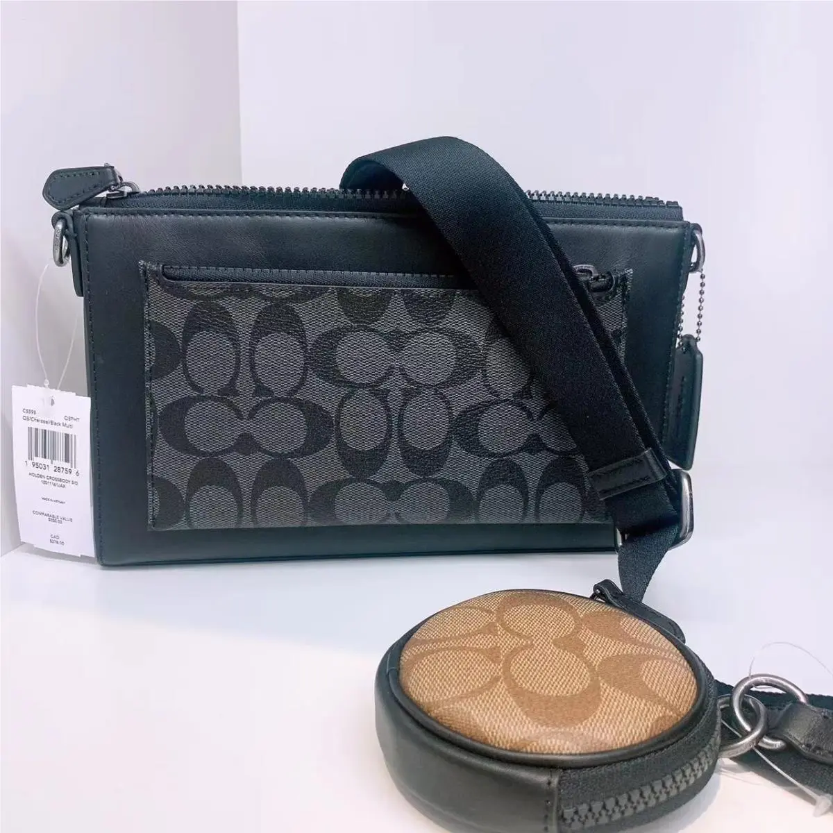 Coach Men`s Holden Crossbody In Signature Canvas