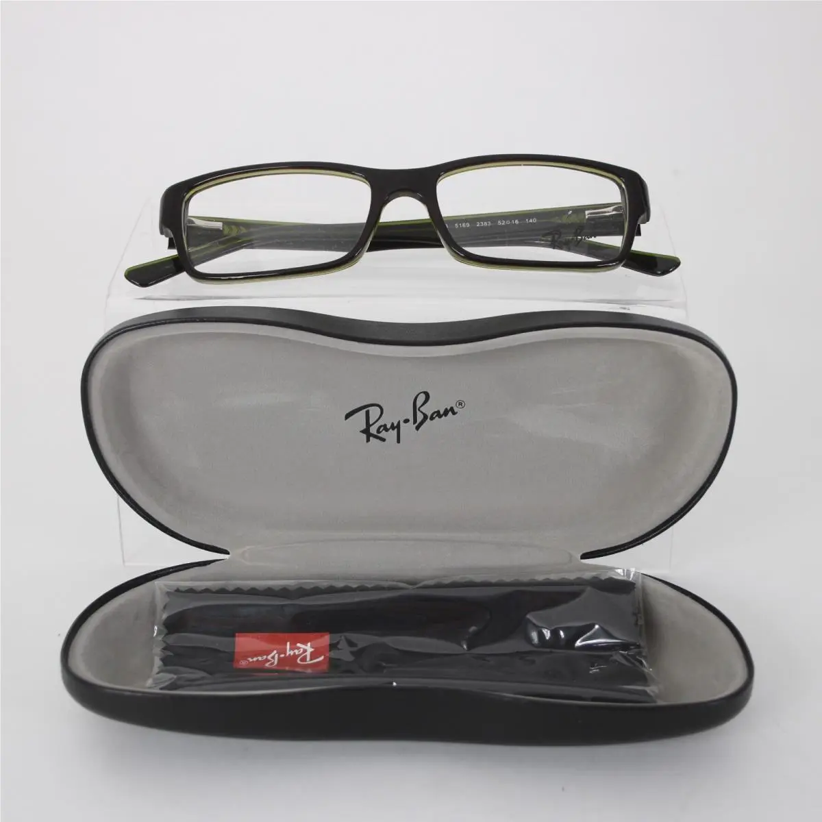 Ray Ban Frames RB 5169 2383 52 16 140 Black Green W/ Case Frames