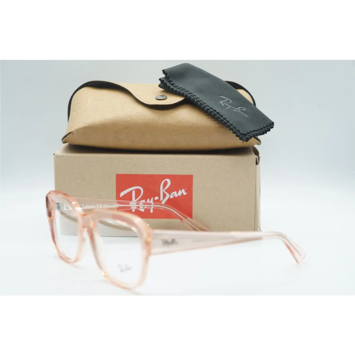 Ray Ban RB 7225 8318 Transparent Pink Eyeglasses Frame RX 54-20
