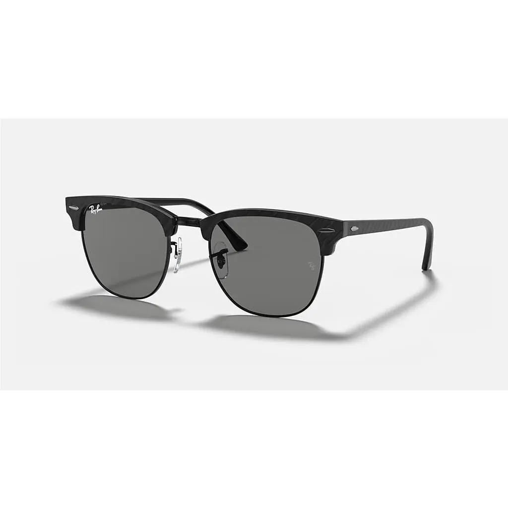 Ray-ban Clubmaster Marble Black / Dark Grey 51 mm Sunglasses RB3016 114517 51-21