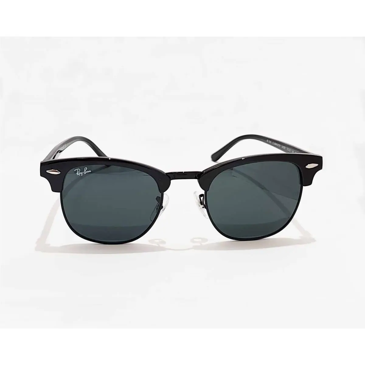 Ray-ban Sunglasses RB3016 Clubmaster Marble Black Frame Dark Grey Lens 51mm by Ray-Ban