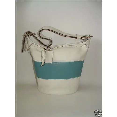 Coach Leather Rugby Duffle Handbag Bag 13357