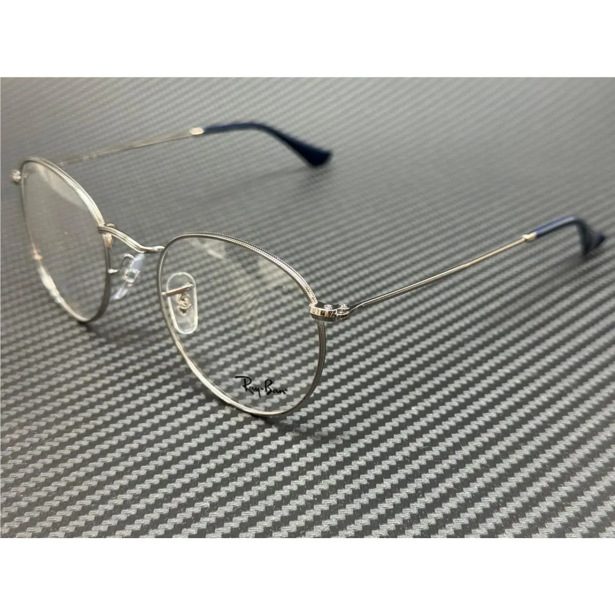 Ray Ban RX3447V 2502 Silver Blue Unisex 50 mm Eyeglasses