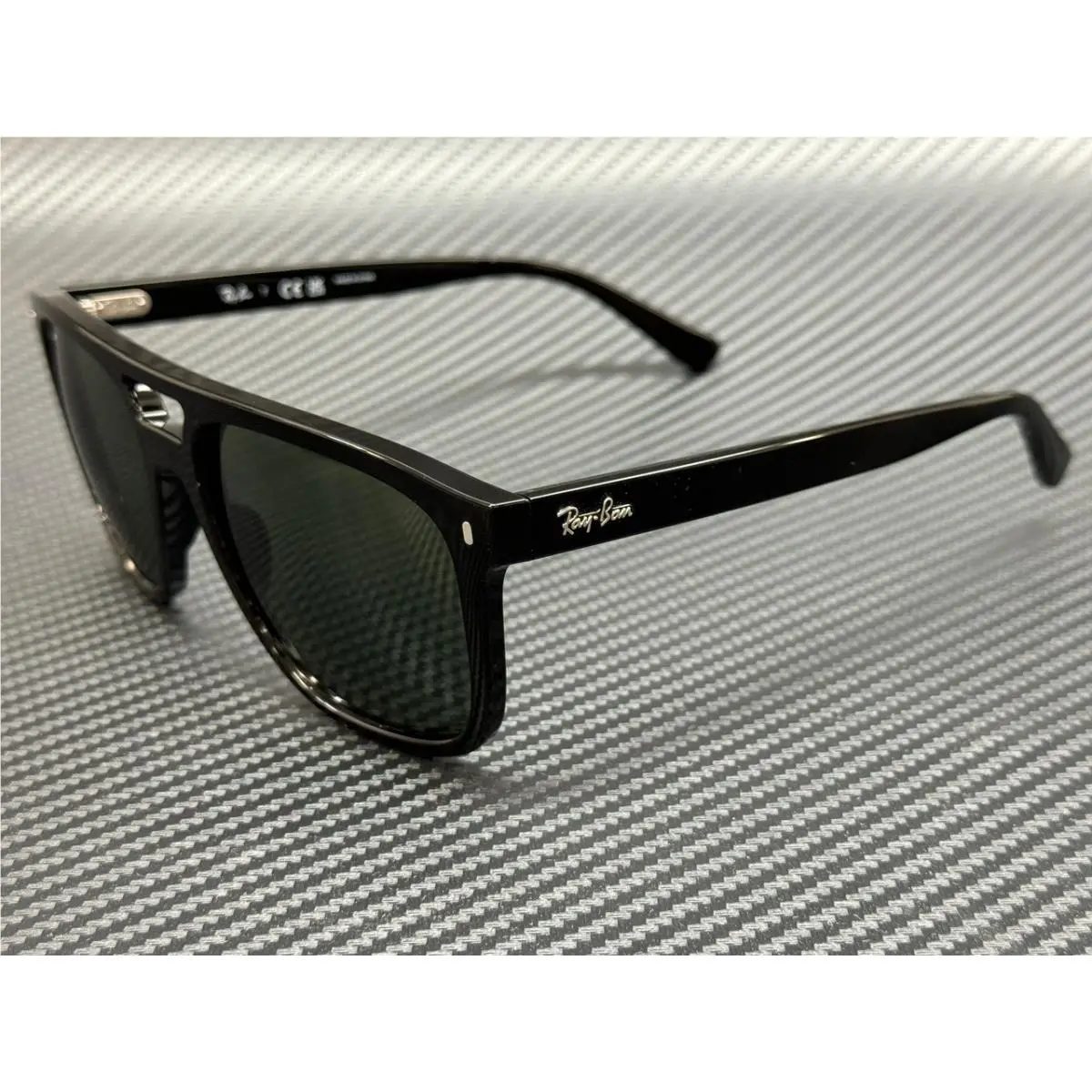 Ray Ban RB2213 901 31 Black Green Unisex 58 mm Sunglasses