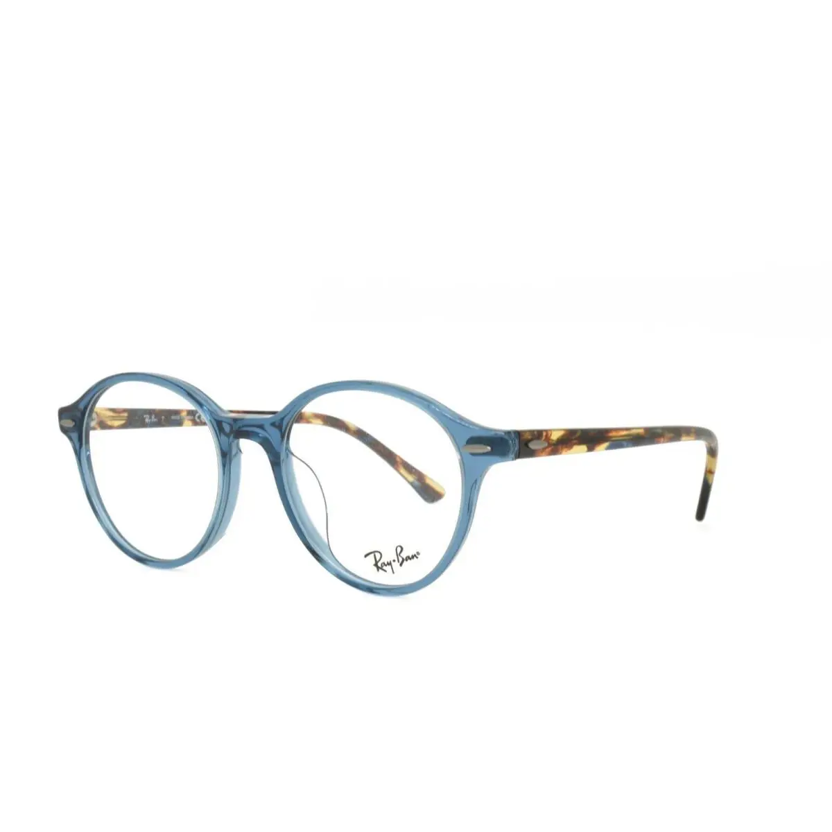 Ray-ban 7118F 8022 Eyeglasses 50-19-145 Asian Fit Blue Tortoise