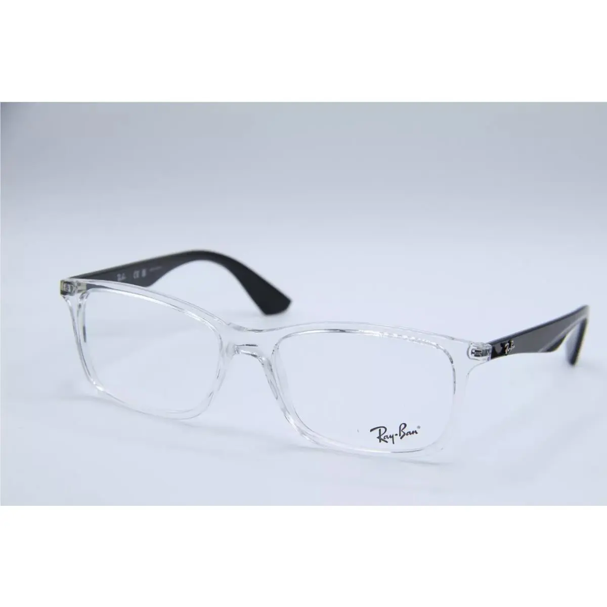 Ray Ban RB7047 5943 Eyeglasses Transparent Black 56-17-145