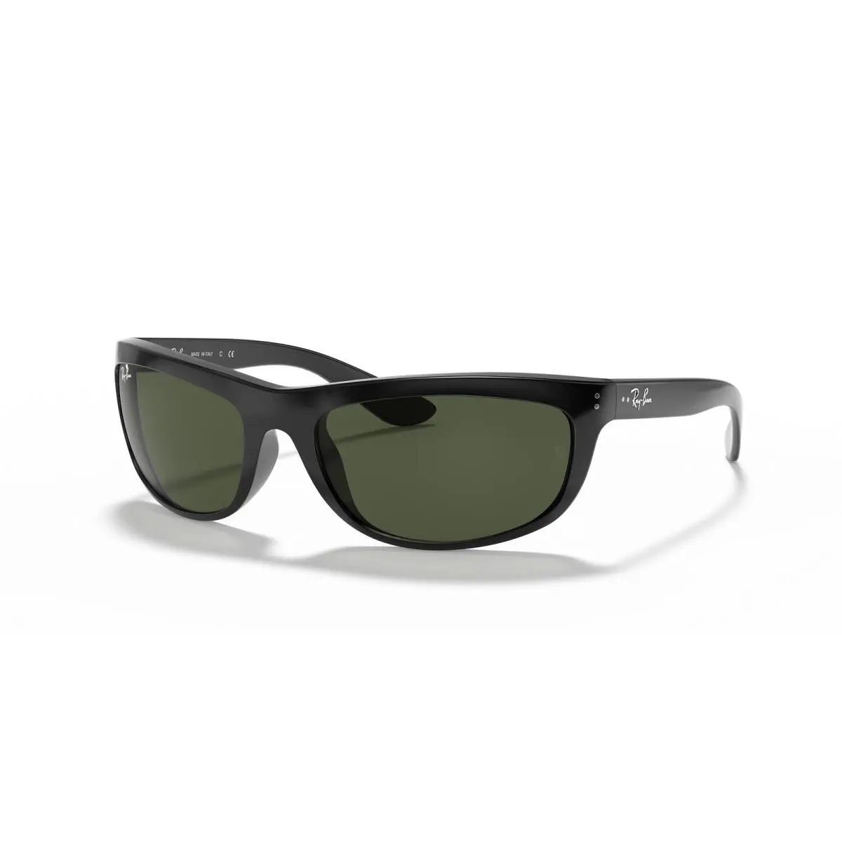 Ray-ban Balorama Polished Black/G-15 Green 62 mm Sunglasses RB4089 601/31 62-19 - Frame: Polished Black, Lens: Green