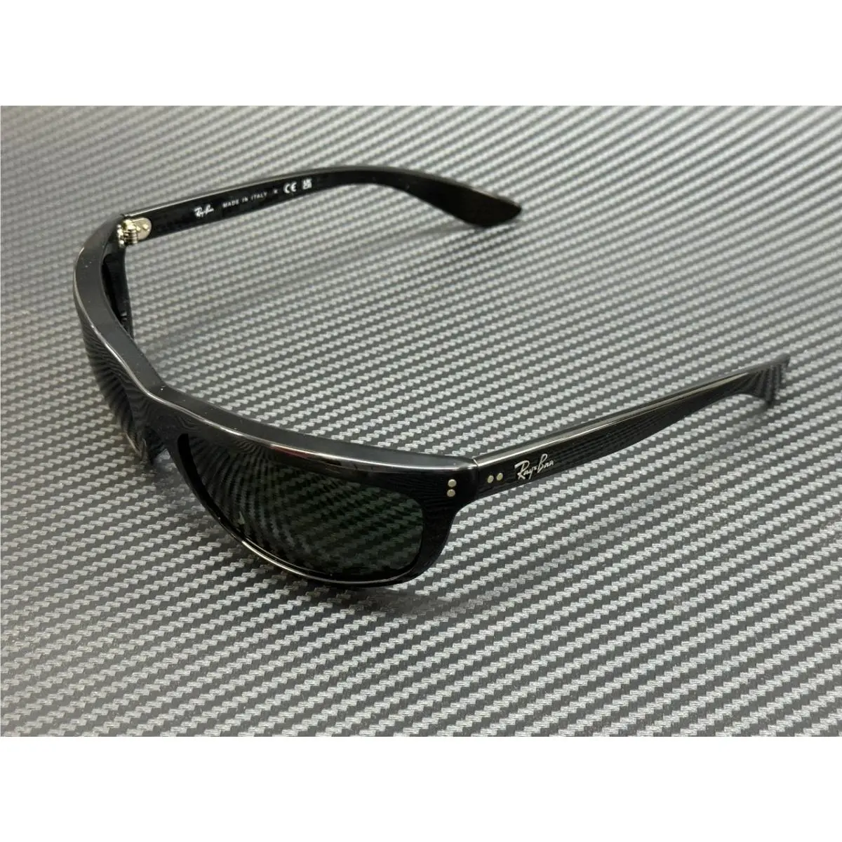 Ray Ban RB4089 601 31 Black Green Unisex 62 mm Sunglasses - Frame: Black, Lens: Green