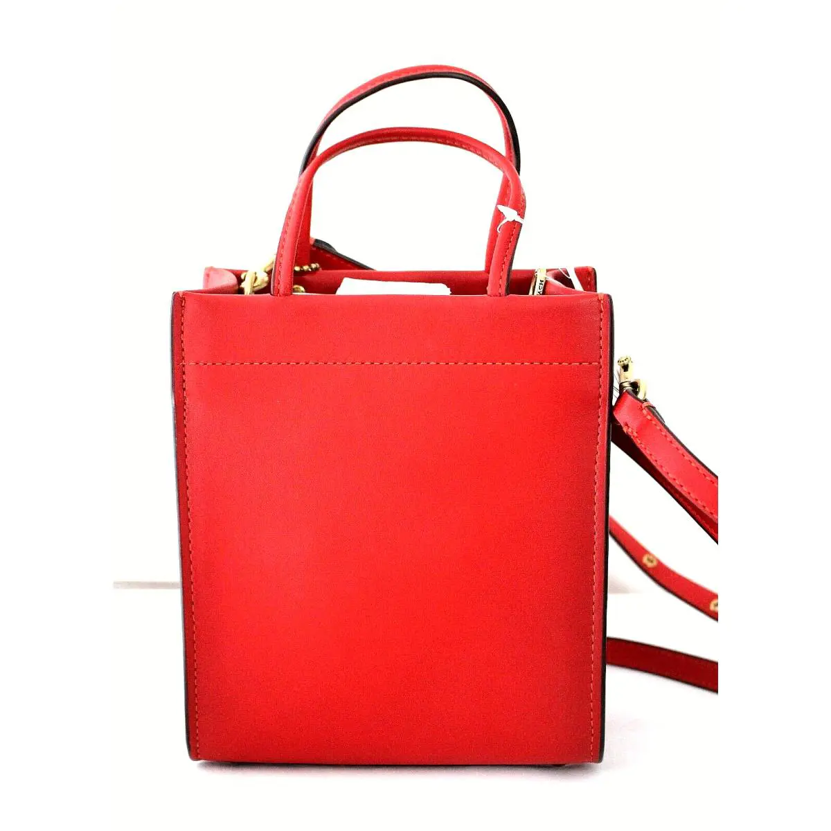 Coach Cashin Mini Red Glovetanned Leather Tote Bag Sport C4828