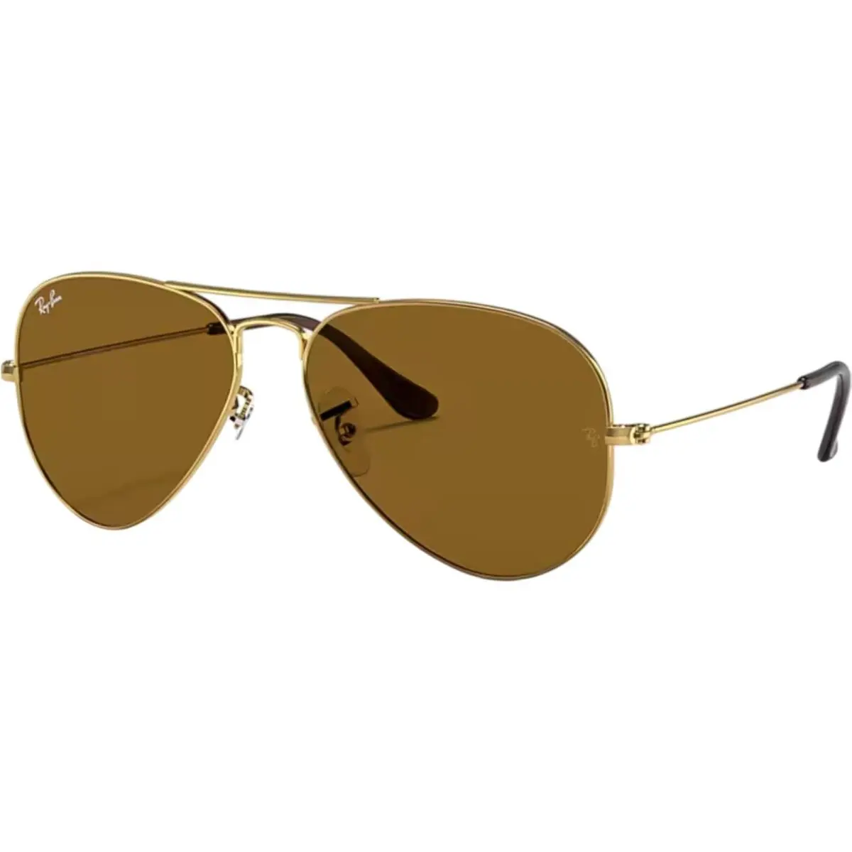 Ray-ban Adult Aviator Classic Polarized Polished Gold/B-15 Brown 55mm Sunglasses