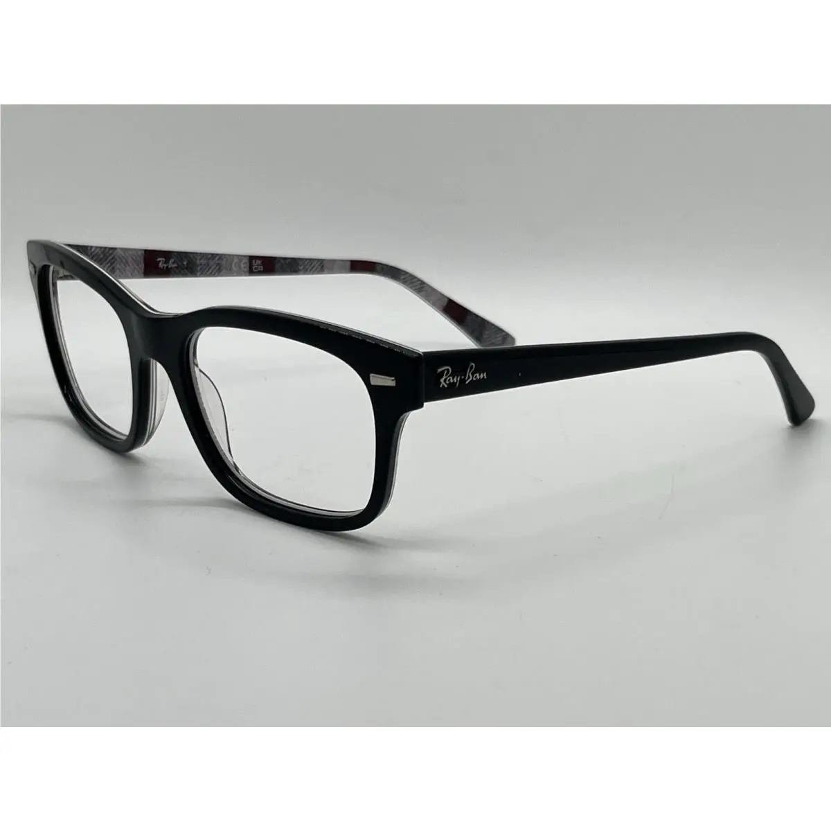 Ray Ban RB 5383 8089 MR Burbank Black Eyeglasses Frame 54-19-150 No Lens by Ray-Ban