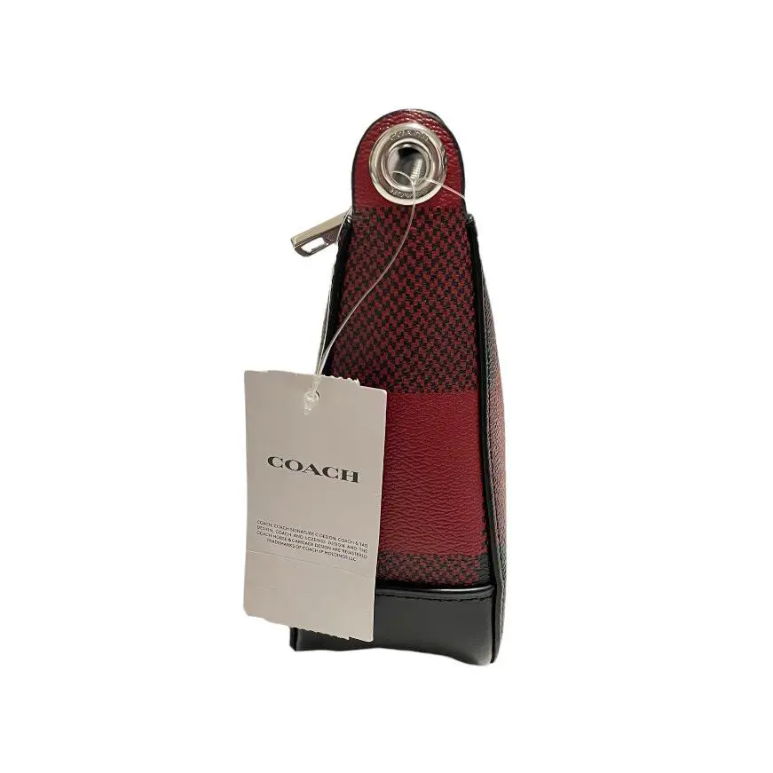 Coach Jes Baguette With Buffalo Plaid Print C6818