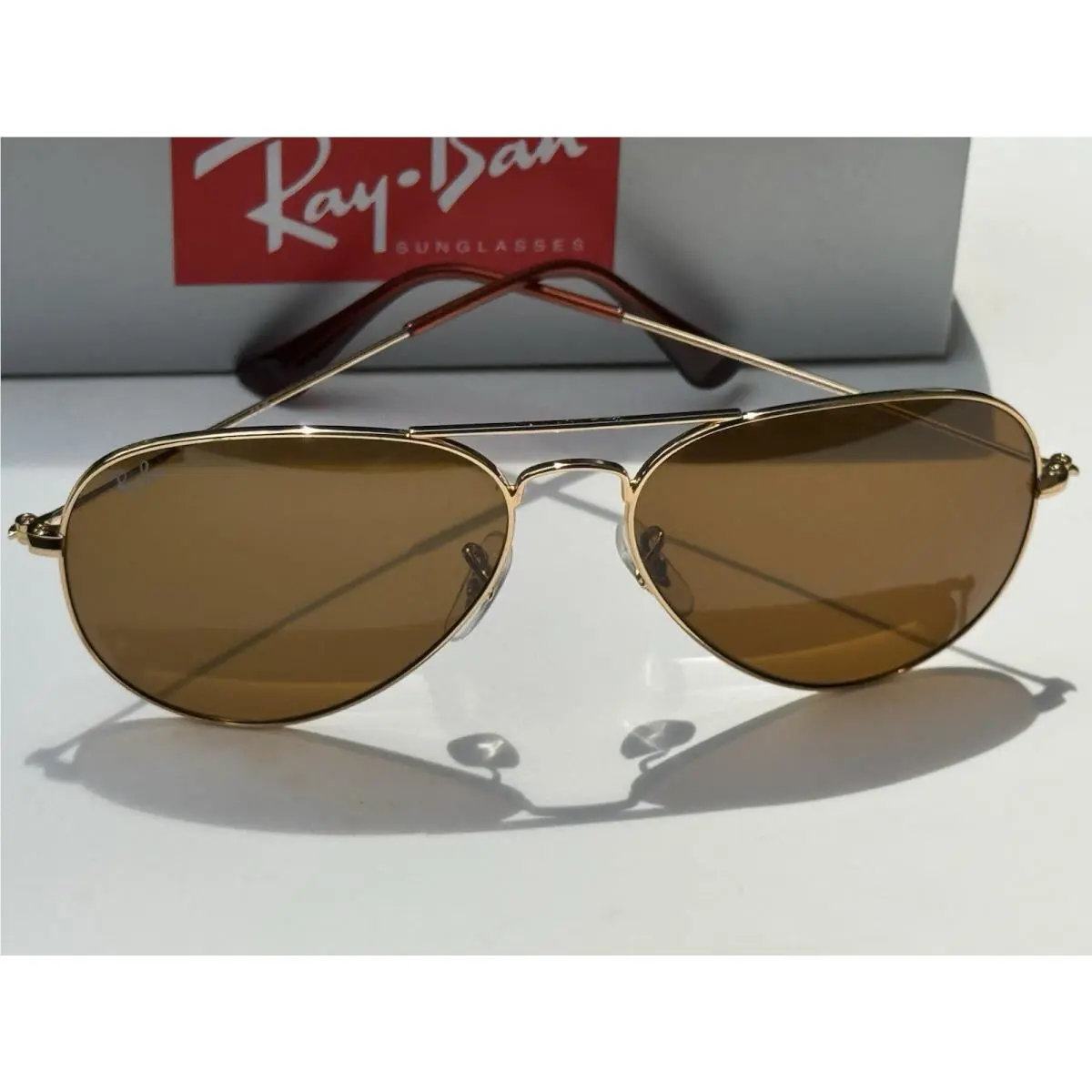 Ray-ban RB3025 001/33 Aviator Gold Frame Brown B-15 Lens Sunglasses 58