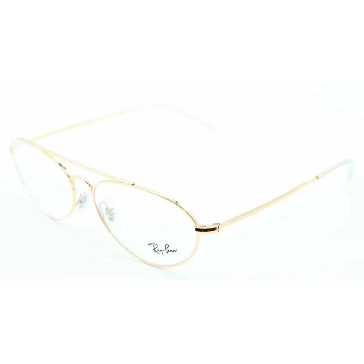 Ray-ban Classic Aviator Rx-able Eyeglasses RB 6454 3094 58-14 140 Gold Frame - Frame: Gold, Lens: Clear Demo with imprint