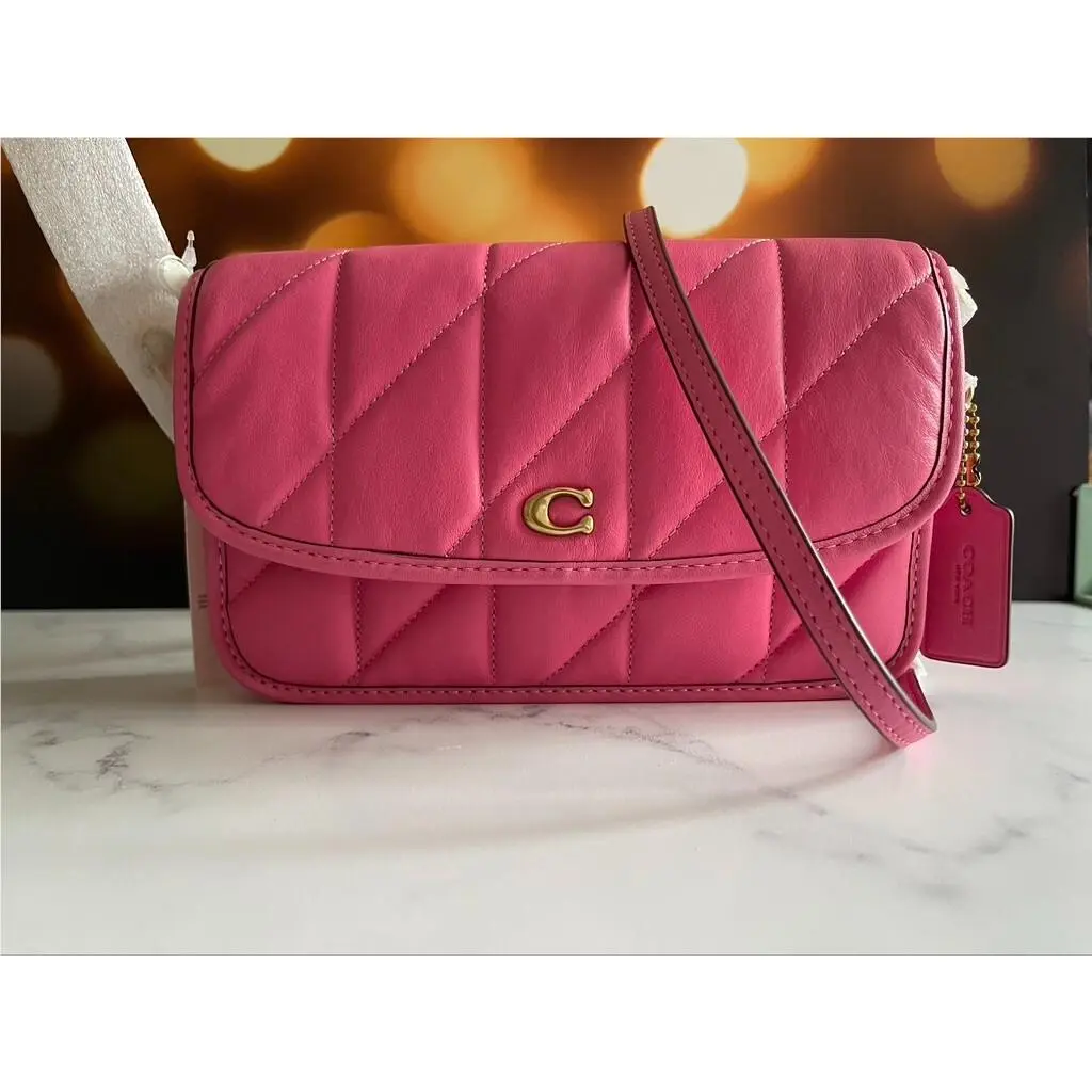 Coach Quilted Pillow Leather Hayden Crossbody Color: B4/petunia