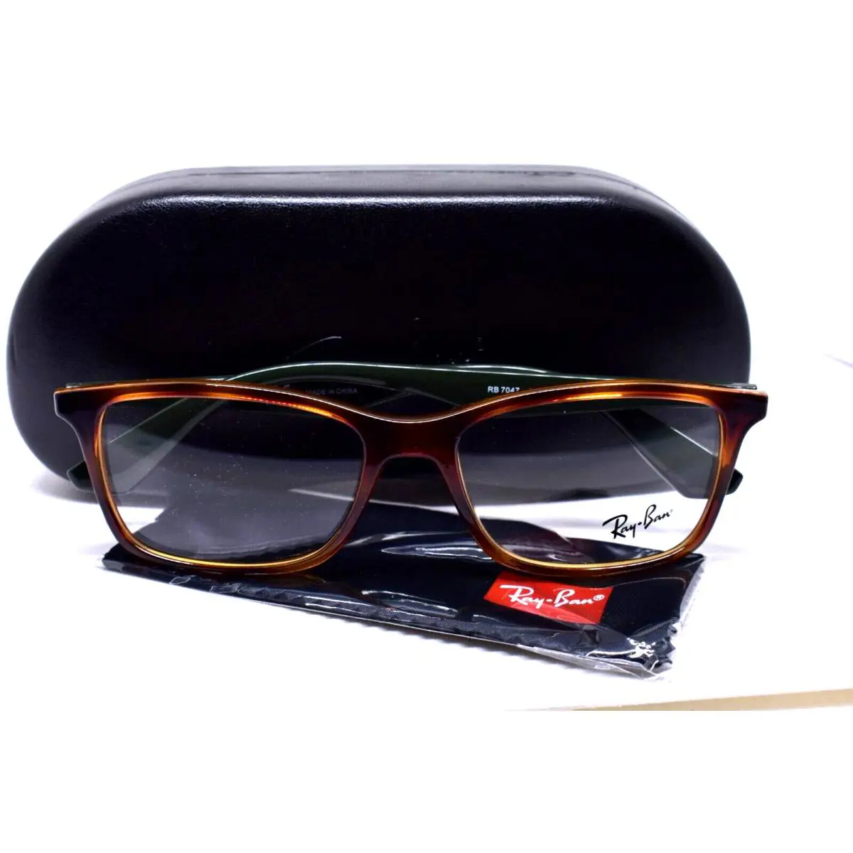Ray-ban Eyeglasses Rx Brown Havana Green Frame ZQ-9012