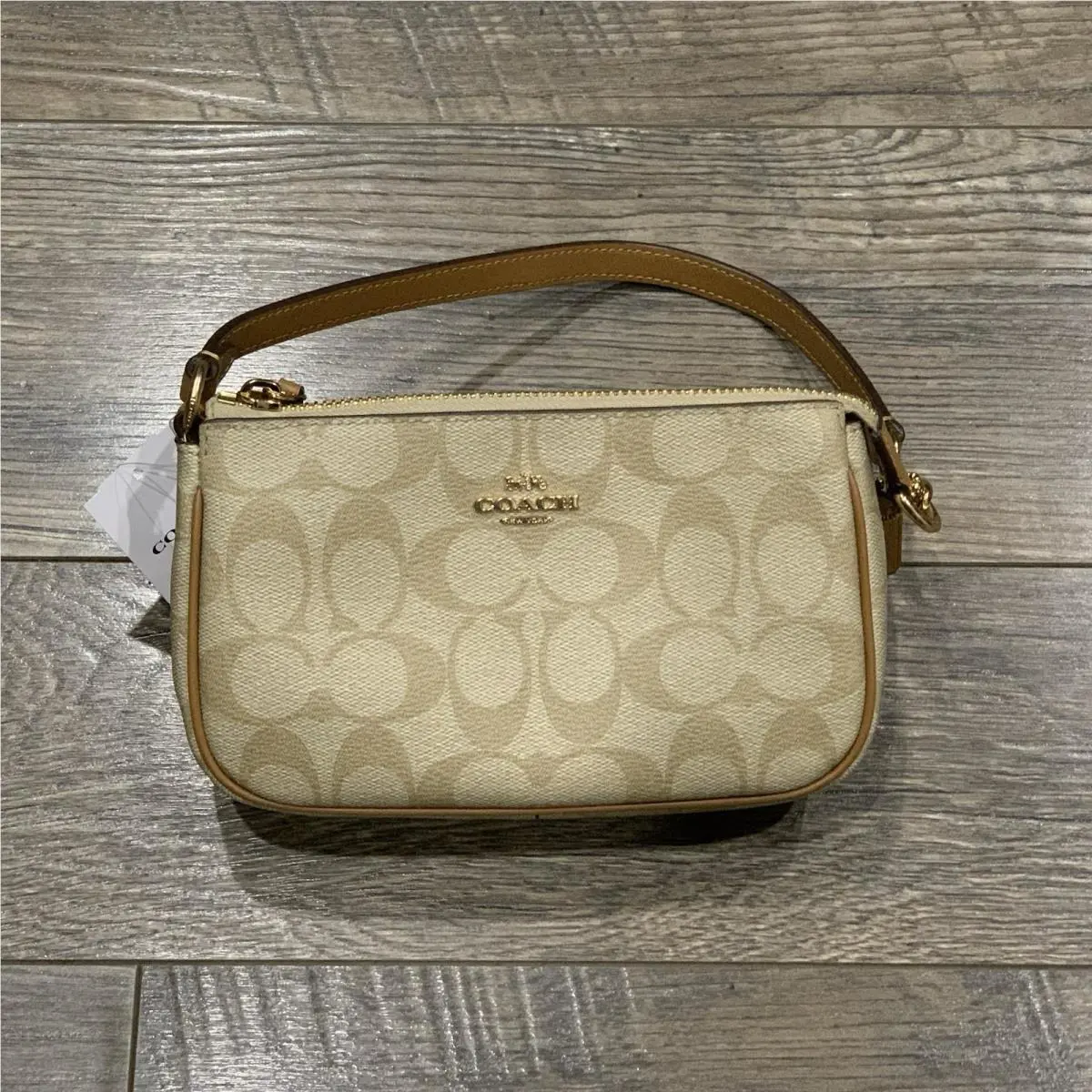 Coach Nolita 19 In Signature Canvas C3308 Khaki Saddle
