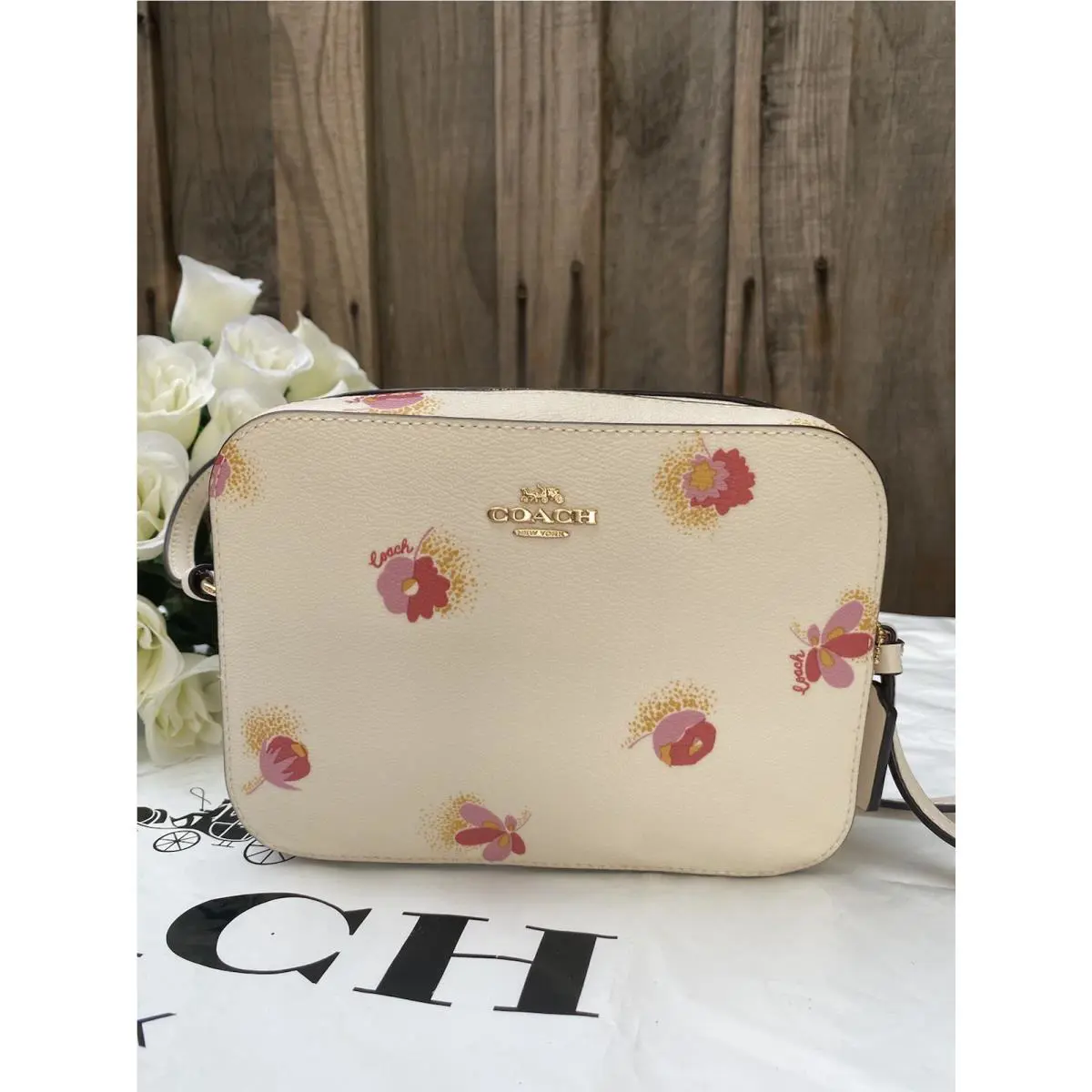 Coach Mini Camera Bag with Pop Floral Print C6044