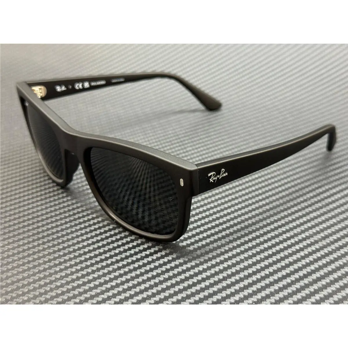 Ray Ban RB4428 601S48 Matte Black Polarized Unisex 56 mm Sunglasses