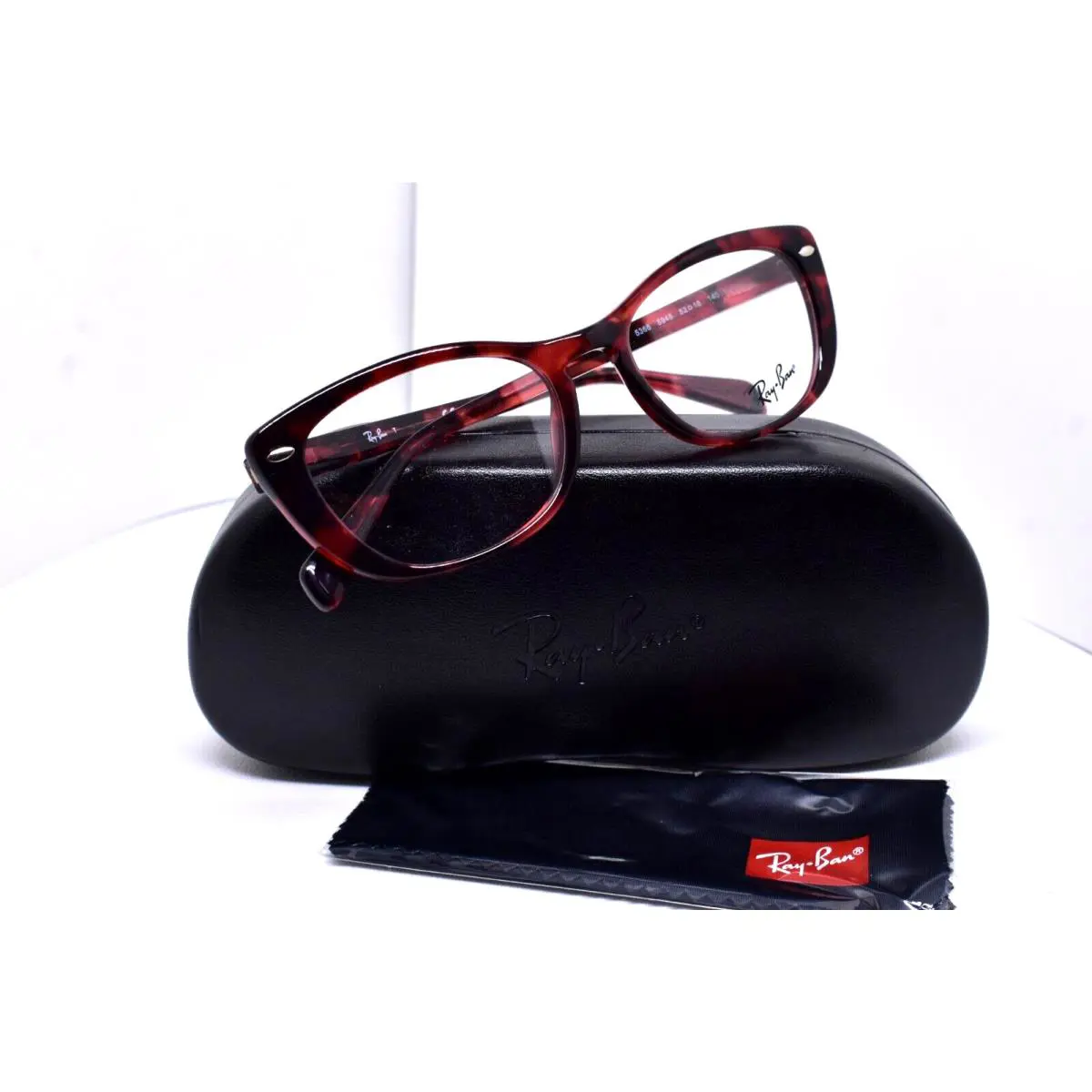 Ray-ban Eyeglasses Rx Red Burgundy Tortoise Frame ZQ_9011