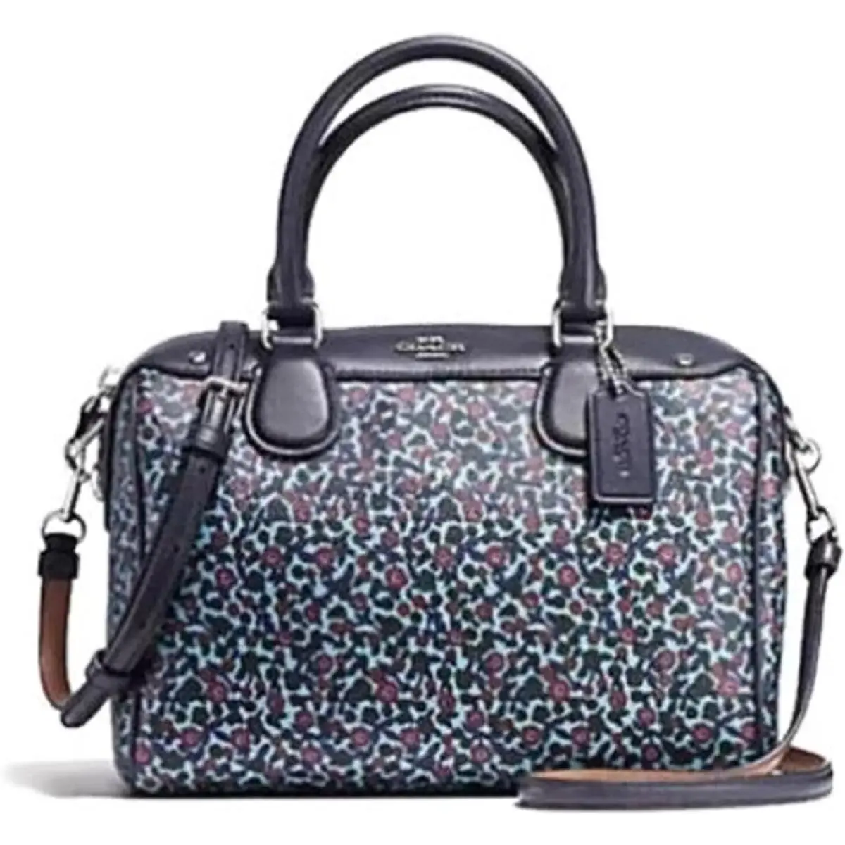 Satchel Mini Bennett Ranch Flower Coated Canvas F59445 by Coach