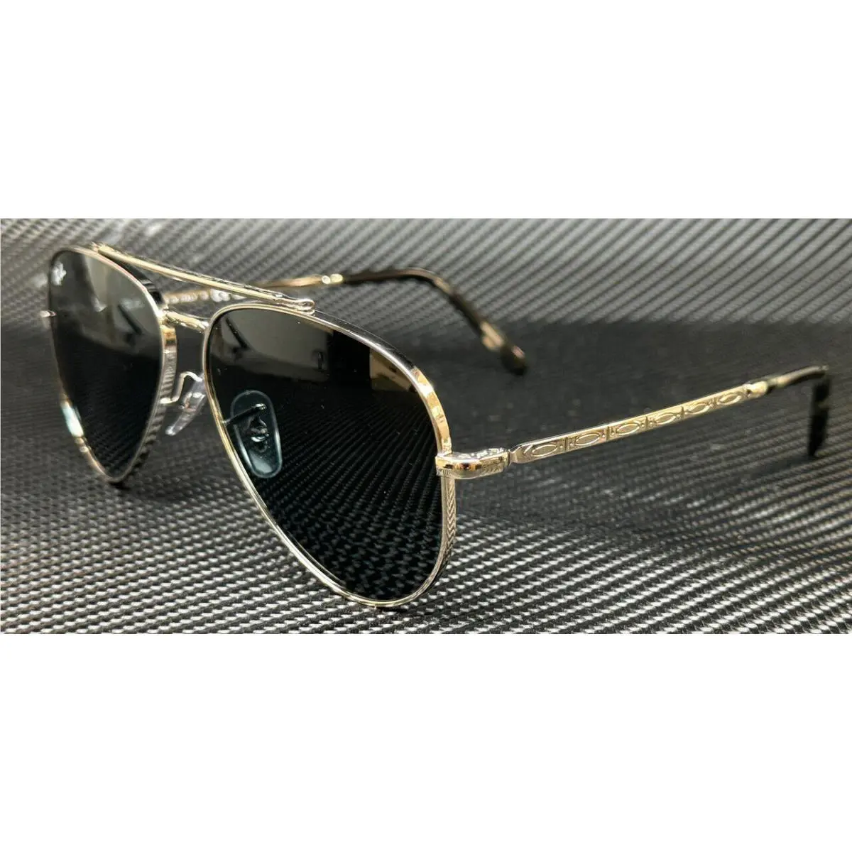 Ray Ban RB3625 003 R5 Silver Blue Unisex Aviator 62 mm Sunglasses