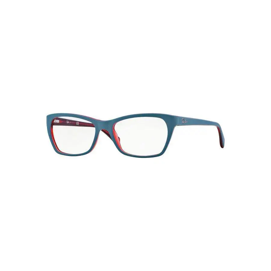 Ray-ban RB5298 5388 Women Rectangular Demo Lens Eyeglasses - Frame: Blue/Red