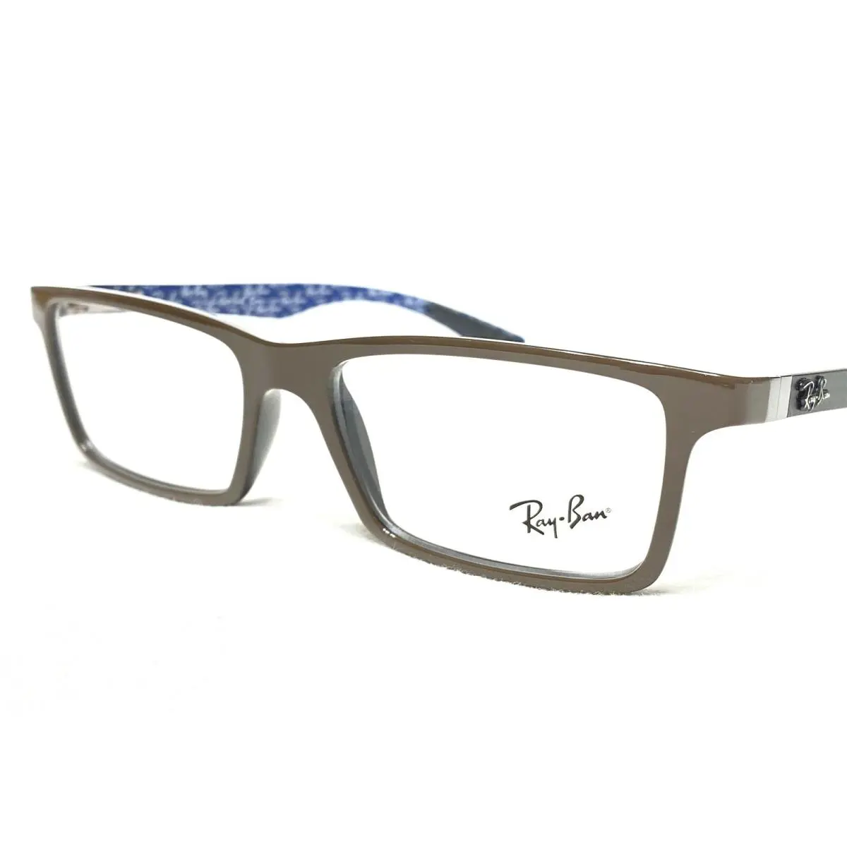 Ray Ban RB8901 5612 Mens Brown Black Carbon Fiber Eyeglasses Frames 55/17